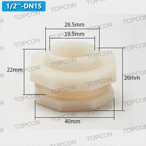 1/2inch To 1inch Abs Water Tank Pipe Connector Fitting Thread Outlet Joint For Fish Tank Aquarium