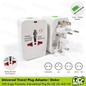 Universal Travel Plug Adaptor/ Colokan Steker Listrik Multi Plug International Worldwide Adapter (EU + AU + UK + US Plug)