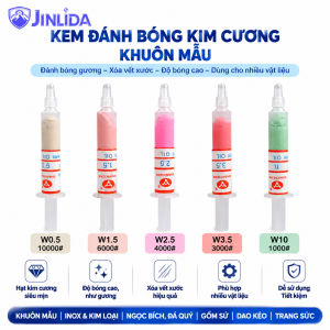 Combo Kem đánh bóng kim cương đánh bóng khuôn mẫu kim loại ngọc bích sửa xước gương