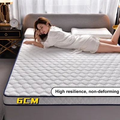 MISO 6CM Latex Mattress Single/Double/King/Queen Latex Foam Memory Mattress Prevent Dust Mites Foldable Mattress Thick Mattress Topper Hotel Quality