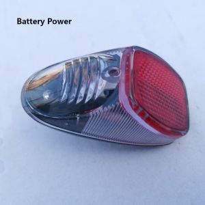 ADREE 8242mm Đèn hậu xe đạp năng lượng trời Năng lượng trời/Năng lượng pin Nhựa Đèn đỏ Phụ kiện xe đạp địa hình mini màu đen