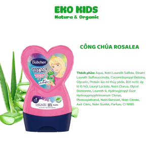 Dầu gội xả 2in1 thuần chay Bubchen  Prinzessin làm sạch nhẹ nhàng giúp tóc bé mềm mại chắc khỏe 230ml