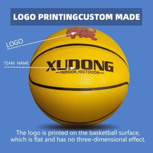 Custom Basketball Ball Standard Size 5/6/7 Indoor Outdoor Wear-resistant Pu Leather Ball For Youth Men Kids High Quality