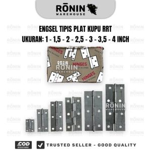 Engsel Tipis Kupu 1 15 25 3 35 4 inch 24set Plat Pintu Kandang Jendela