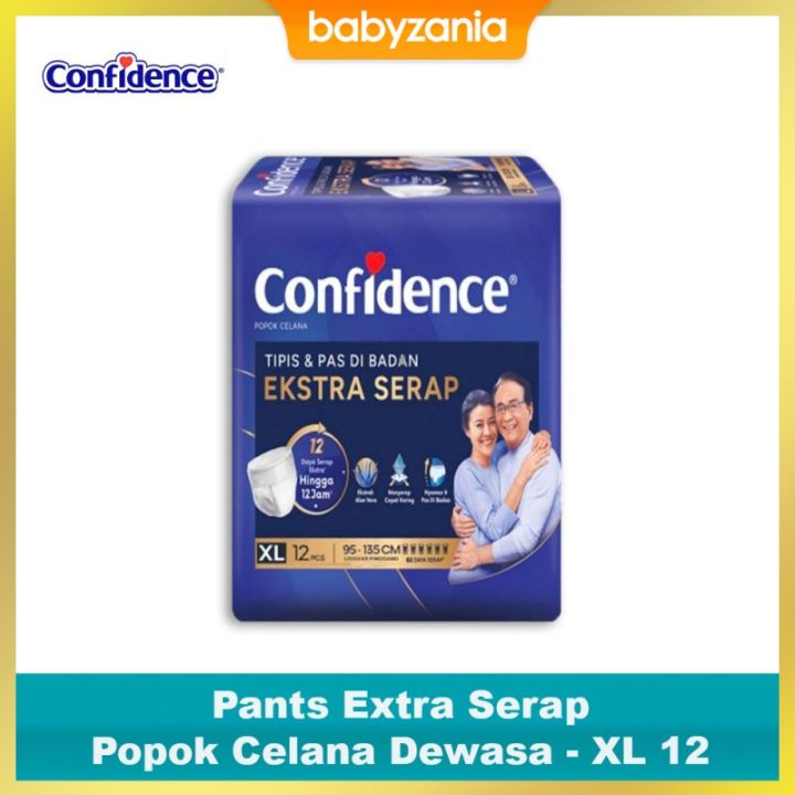 Confidence Pants Extra / Ekstra Serap Popok Celana Dewasa  - XL 12