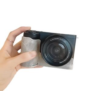 Fashion PU Leather Half Cover For ZVE10 II Ideal For Travel Bloggers And Photography Enthusiasts