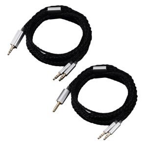 Upgraded Hifi Earphone Cable 3.5mm/4mm To 2x 2.5mm Split Connectors For HE400I/560 HE350 HE6se sundara anadda