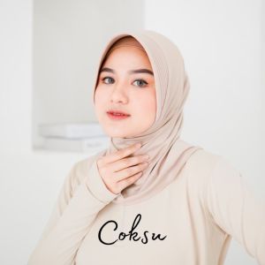 hijab bergo sport pet tebal / jilbab Sporty instan Olah Raga Spandek Bergo voli || Jilbab instan