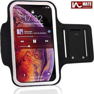 Water Resistant Cell Phone Armband Case Running Holder for 6.7-inch phone Adjustable Strap & Key Pocket