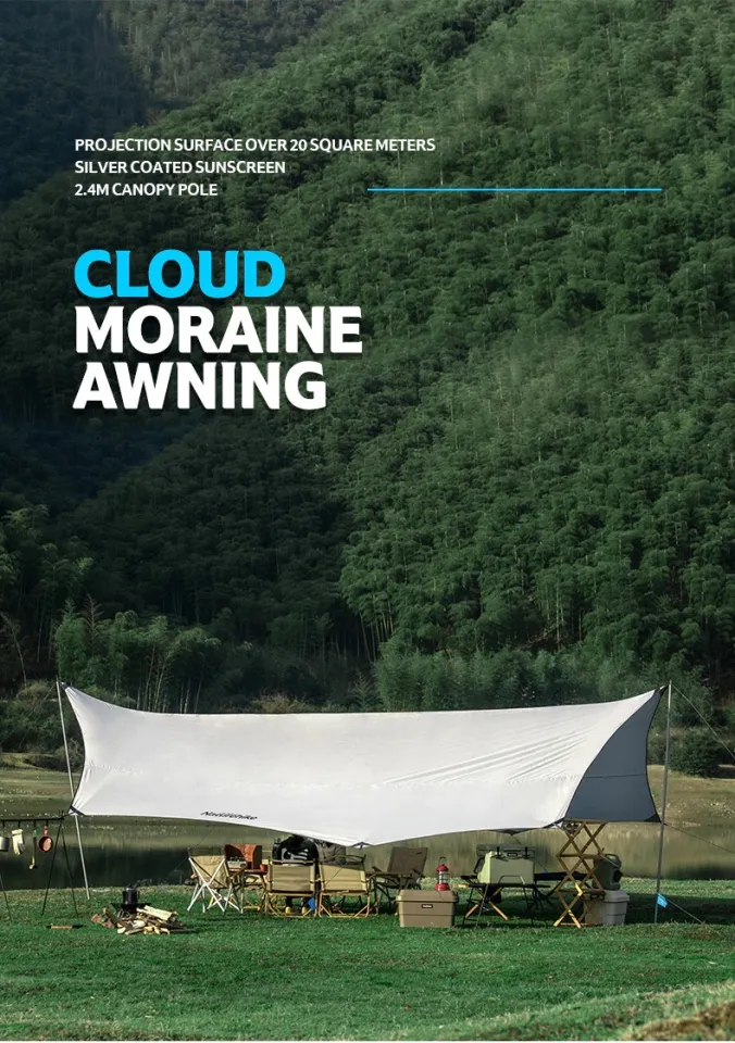 Naturehike Cloud Moraine Awning Flysheet Tarp Silver Coat ฟลายชีท