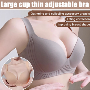 Massage type Lingerie bra Underwear Adjustable Ms Big boobs Shape Good air permeability Adjustable bra Bra Light and thin antisagging Soft and comfortable