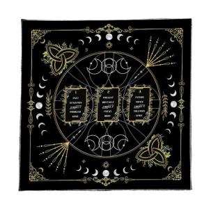 Portables Foldable Tarots Divinations Mats With Mystical Symbols Washable Mats for Spiritual Practitioners Gifts