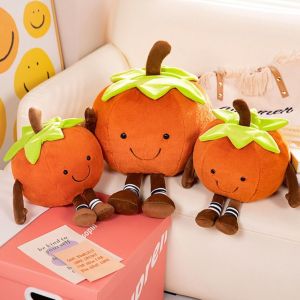 DSFIF Soft Fruits Stuffed Plush Toy PP Cotton Fluffy Plush Cute Ruyi Doll Baby Sleeping Toy Collection Simulation Fruits Plush Pillow Decorate Present