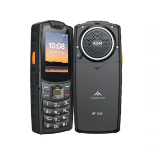 AGM M6 Rugged Phone - Loud 103dB Speaker 2.4" Screen 4G Dual SIM 2500mAh Battery BT5.1 FM Radio IP68/IP69K-Senior-Friendly