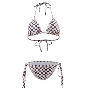 ชุดว่ายน้ําบิกินี่ ดันทรง เซ็กซี่ ขนาดเล็ก สไตล์ยุโรป อเมริกัน เรโทร สําหรับผู้หญิง 2412