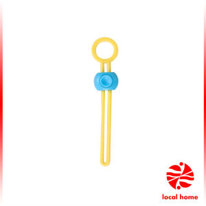 Thaihome คลิปซิลิโคนปิดผนึกอาหาร ถนอมอาหาร สายรัดถุงอาหารอเนกประสงค์ สุ่มสี Storage rope