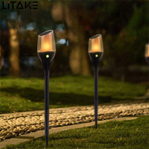 Đèn năng lượng mặt trời sáng tạo hình dạng ly rượu vang đỏ 1200mAh dung lượng lớn pin đèn vườn cho trang trí ngoài trời