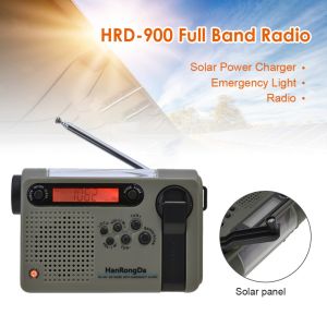 GUAIP Power Bank Portable Solar Hand Crank Radio 2000mAh Phone Charger Weather Emergency Radio Convenient AM/FM/SW USB Charging Hand Radio Camping