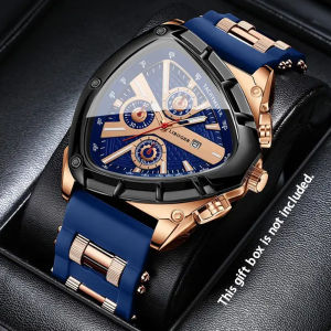 Mens Watch Personalized Polygonal Mens Multifunctional Calendar Watch