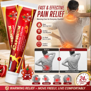 Joint Muscle Pain Relief Cream Capsaicin Aching Neck Shoulder Back Leg Discomfort Soothing Sliding Film