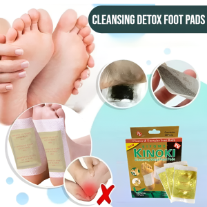 Cleansing Detox Foot Pads Organic Herbal Cleansing Patches Gold Leaf Bamboo Vinegar Detox Dampness Reduction Sleep Aid And Health Foot Patch