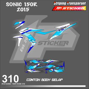 SONIC 150R 2015 (COD) STIKER STRIPING MOTOR HONDA SONIC 150R 2015 HOLOGRAM DAN TRANSPARAN