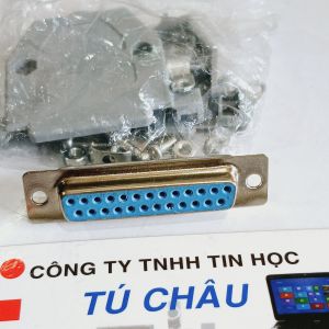 Đầu Com 25 Lổ Cái (DB25F - 25M Lổ Cái) / Đầu hàn Com 25 (DB25) (GỒM VÕ NHỰA)