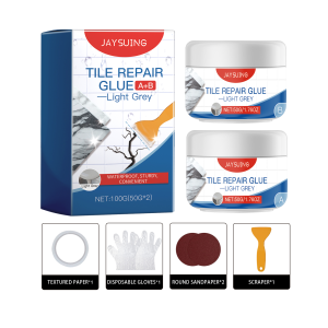 Jaysuing tile repair glue (light gray) living room bathroom wall tile repair gap waterproof sealing tile repair glue