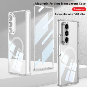 Ultra Thin Transparent for Magsafe Case for Samsung Galaxy Z Fold 8 Ultra Fold8 Clear Wireless Charging Glass Film Back Cover