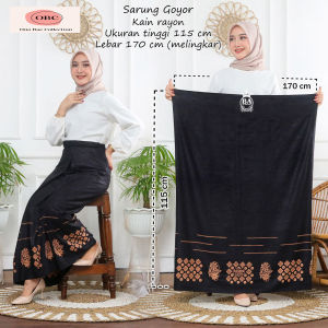 Sarung batik motif bintang aceh rayon goyor lembut halus adem tebal tidak kaku outfit lebaran