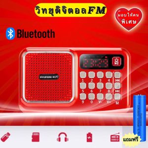วิทยุบลูทูธ ฟังได้ทั้ง FM/เล่นUSBได้/SD/MP3/เครื่องเล่นวิทยุ วิทยุดิจิตอล มีช่องต่อหูฟังรุ่น H-868BT