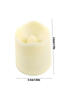 【Swan Home】1/2/4Pcs LED Candle Wave Port Battery Operated Fake Electric Candles Flameless Christmas Party Wedding Decoration Tealight