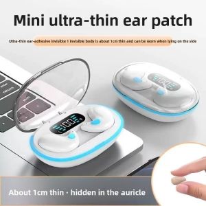 Hot sale X55 sleep bluetooth headset bone conductionnoise reduction long battery life with digital display Macaron color