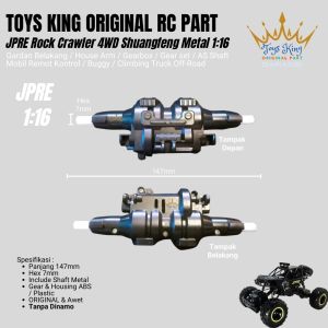 Gardan Belakang / House Arm / Gearbox / Gear set / AS Shaft  Mobil Remot Kontrol / Buggy / Climbing Truck Off-Road  JPRE Rock Crawler 4WD Shuangfeng Metal 1:16 TOY KING ORIGINAL RC PART