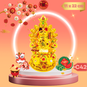 Tháp Tỏi Ông Địa Mèo Thần Tài - TỎI CÁT TƯỜNG
