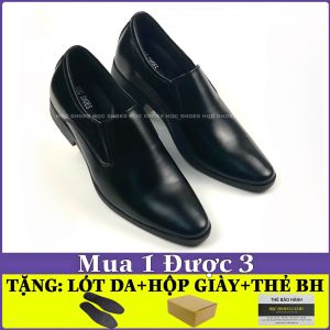 Giày tây nam công sở chất liệu da bò tăng chiều cao 6cm HQ186