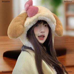 [COD] Beaution Cute Pancake Plush Hat For Women Autumn And Winter Plush Thick Warm Face Small Ear Protection Hat