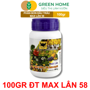 Phân Bón Đầu Trâu Max Lân 58 GreenHome Hũ 100gr – Siêu Kích Tạo Mầm Hoa Ra Hoa Đồng Loạt
