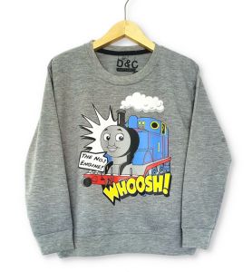 Sweater anak motif Thomas abu misty / sweater anak / sweater murah / COD