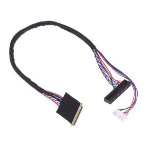Flexible 40Pin 2Channel LED LCD LVDS Display Cable with Conductors for Minimal Signal Loss