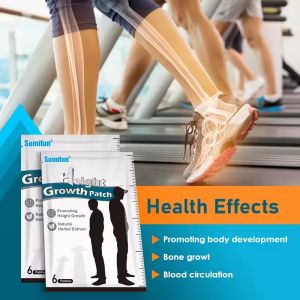 Height Growth Hormone Enhancer Plaster Grow Taller Foot Patch Bone Strength Calcium Vitamin D Supplements for Adults and Teen
