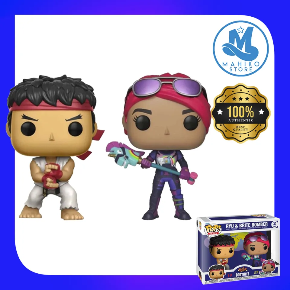 Ryu and Brite Bomber 2 pack Street Fighter Fortnite Funko pop Games |  Lazada PH