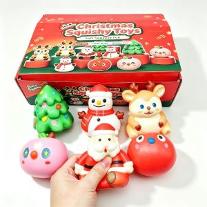 Giáng Sinh PU Squishy Chống Căng Thẳng Đồ Chơi Người Tuyết Ông Già Noel Tuần lộc Phục Hồi Chậm Bóp Búp Bê Quà Giáng Tiệc Quà Tặng Cho Trẻ Em Người Lớn