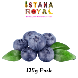 PREMIUM JUMBO BLUEBERRIES IMPORTED INTERNATIONALLY - 125G PACK - ISTANA ROYAL FRUITS