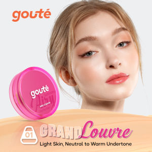 Goute Cushion Satin Stay Airy Perfection - Ringan Menyamarkan Pori Minim Oksidasi Tahan Lama Long Lasting