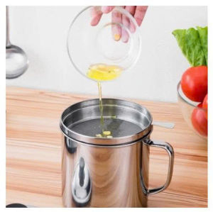 Ca Lọc Dầu Ăn INOX 304 SUS 16x14cm Tiện Lợi Cho Nhà Bếp Chất Liệu Cao Cấp Không Gỉ Sáng Bóng