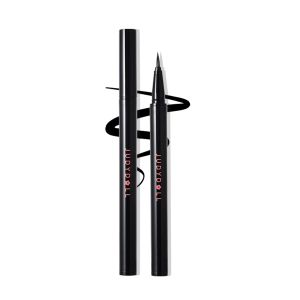 JUDYDOLL Intense Black Liquid Eyeliner - Black Liquid Liner Waterproof Smudge-proof Long lasting Easy Glide & Ultra-fine Brush Tip Skip-free Lining Ideal for Cat Eyes & Wings Beginner Friendly