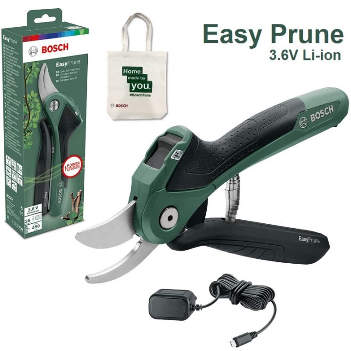 BOSCH EasyPrune กรรไกรตัดกิ่งไร้สาย 3.6V