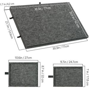 [SG Ready Stock] Puzzle Felt Board Portable 3D Puzzle Boardwith 6 drawers and coverOnly 4.5lb