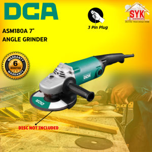 SYK DCA ASM180A 7 Inch Electric Angle Grinder Machine Power Tools Elektrik Mesin Grinder Pengisar Sudut